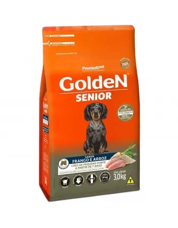 Ração Golden Fórmula Cães Sênior Porte Pequeno Frango & Arroz 3kg