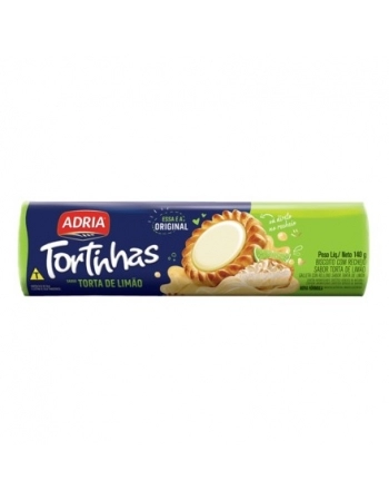 Biscoito Adria Tortinhas Torta de Limão 140g Caixa com 50 Unidades