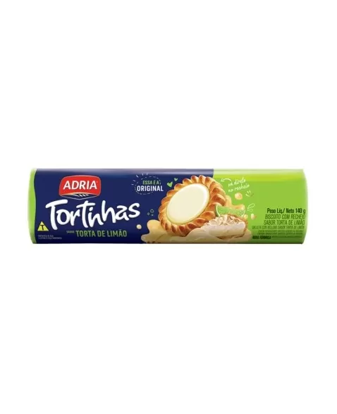 Biscoito Adria Tortinhas Torta De Limao 50X140G