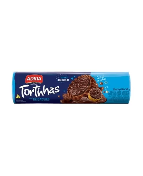 Biscoito Adria Tortinhas Brigadeiro 50X140G