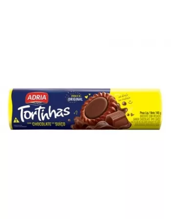 Biscoito Adria Tortinhas Chocolate Tipo Suico 50X140G