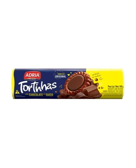 Biscoito Adria Tortinhas Chocolate Tipo Suico 50X140G