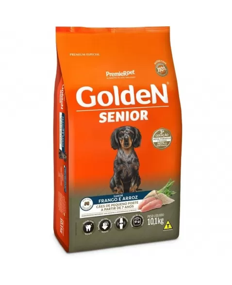 Ração Golden Fórmula Cães Senior Porte Pequeno Frango & Arroz 10,1kg