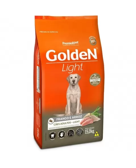 Ração Golden Fórmula Cães Adultos Light Frango & Arroz 15kg