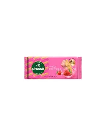 Biscoito Piraque Wefer Morango 20X100G