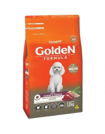 Ração Seca Golden Fórmula para Cães Adultos de Pequeno Porte Sabor Carne 1kg