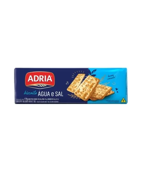 Biscoito Adria Agua E Sal 36X170G