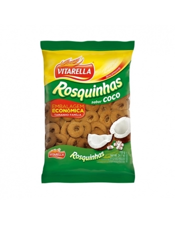 Biscoito Vitarella Rosquinha de Coco 300g Caixa com 24 Unidades
