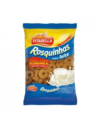Biscoito Vitarella Rosquinha de Leite 300g Caixa com 24 Unidades