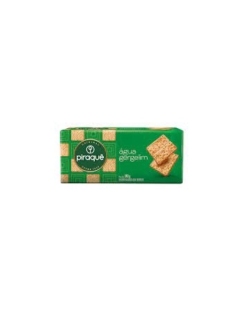 Biscoito Piraquê Água com Gergelim 215g Caixa com 48 Unidades