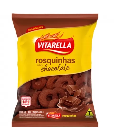 Biscoito Vitarella Rosquinha Granel Chocolate 24X300G