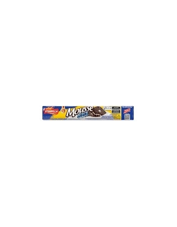 Biscoito Vitarella Mousse Black Baunilha 130g Caixa com 40 Unidades