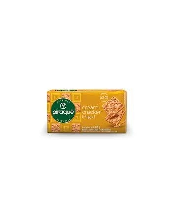 Biscoito Piraquê Cream Cracker Integral 215g Caixa com 48 Unidades