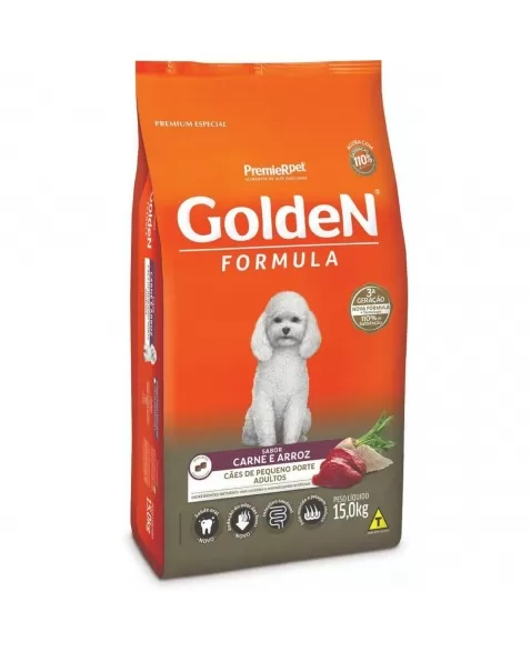 Ração Golden Fórmula Cães Adultos Porte Pequeno Carne 15kg