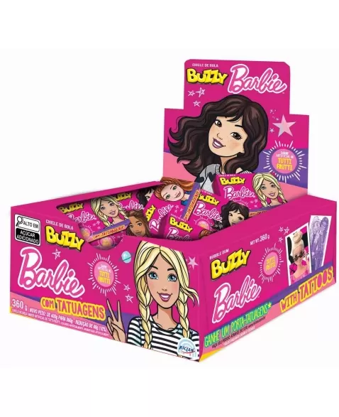 Chiclete Riclan Buzzy Barbie Tattoo Tutti Frutti 20X90Un