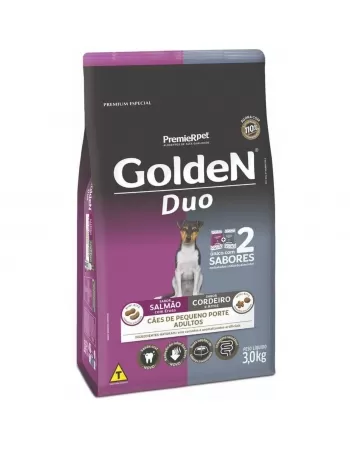 Ração Golden Duii Cães Adultos Porte Pequeno Salmão & Cordeiro 3kg