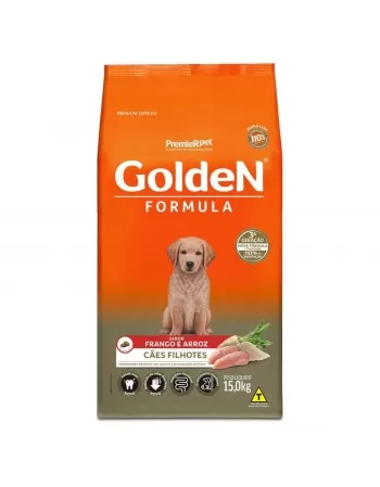 Ração Golden Fórmula Cães Filhotes Frango & Arroz 15kg