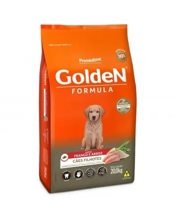 Ração Golden Fórmula Cães Filhotes Frango & Arroz 20kg