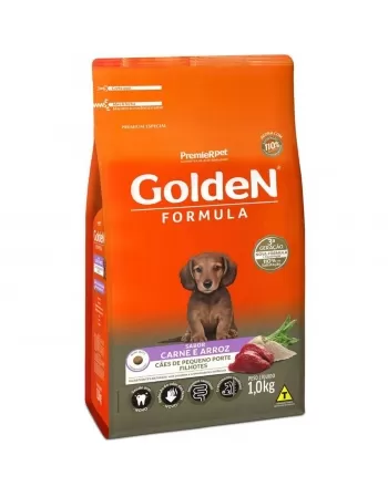 Ração Golden Fórmula Cães Filhotes Porte Pequeno Carne 1kg