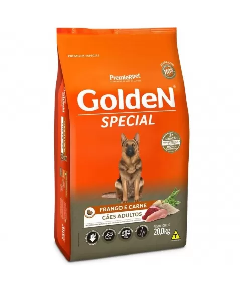 Ração Golden Special Cães Adultos Frango & Arroz 20kg