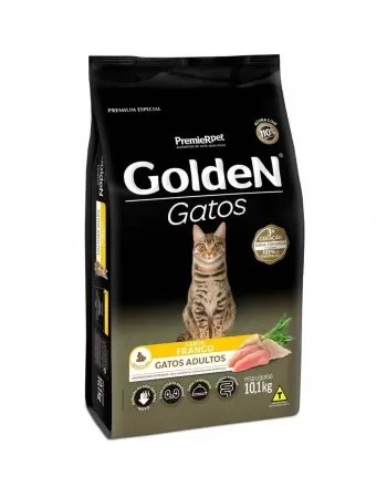 Ração Golden Gatos Adultos Frango & Arroz 10,1kg