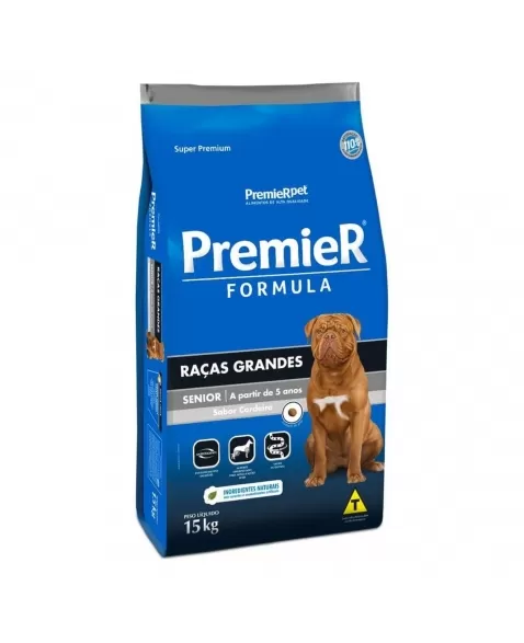 Ração Premier Fórmula Cães Senior Raças Grandes Frango 15kg