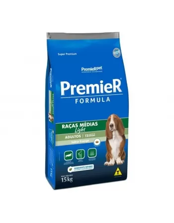 Ração Premier Fórmula Cães Adultos Light Frango 15kg