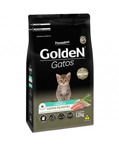 Ração Golden Gatos Filhotes Frango & Arroz 1kg