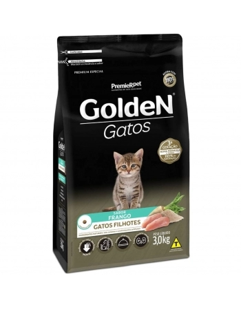 Ração Golden para Gatos Filhotes Sabor Frango e Arroz 3kg