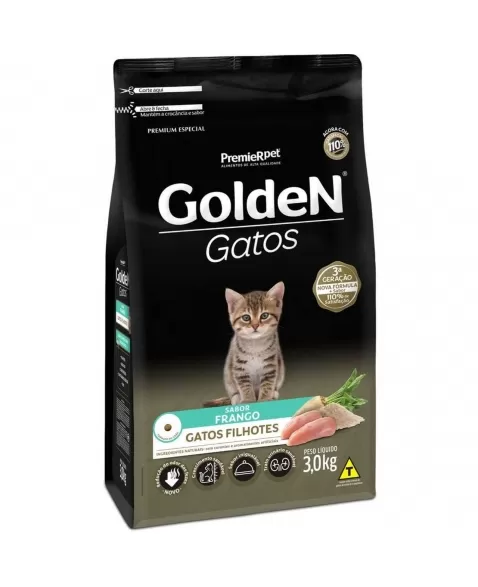 Ração Golden Gatos Filhotes Frango & Arroz 3kg