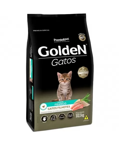 Ração Golden Gatos Filhotes Frango & Arroz 10,1kg