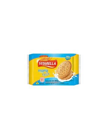 Biscoito Vitarella Maria Leite 350g Caixa com 24 Unidades