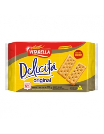 Biscoito Vitarella Delicitá Salgadinho Original 350g Caixa com 24 Unidades