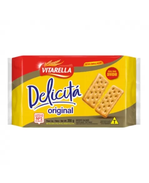 Biscoito Vitarella Delicita Biscoitooito Salgadinhoo Original 24X350G