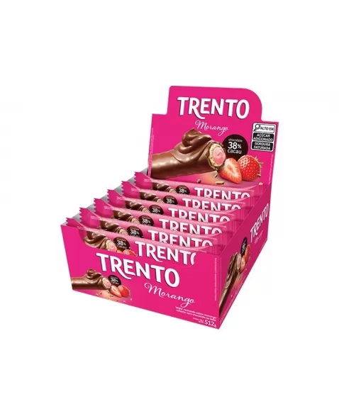 Chocolate Trento Morango 8Dpx16Unx32G