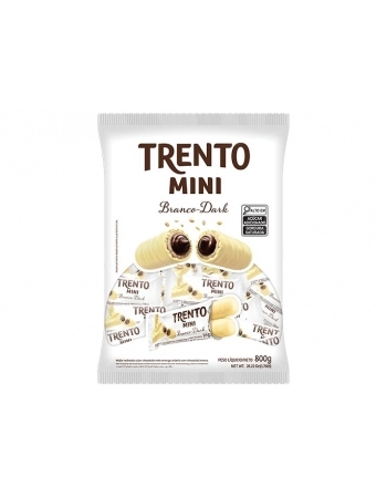 Chocolate Trento Mini Branco e Dark Peccin 800g Pacote com 6 Unidades