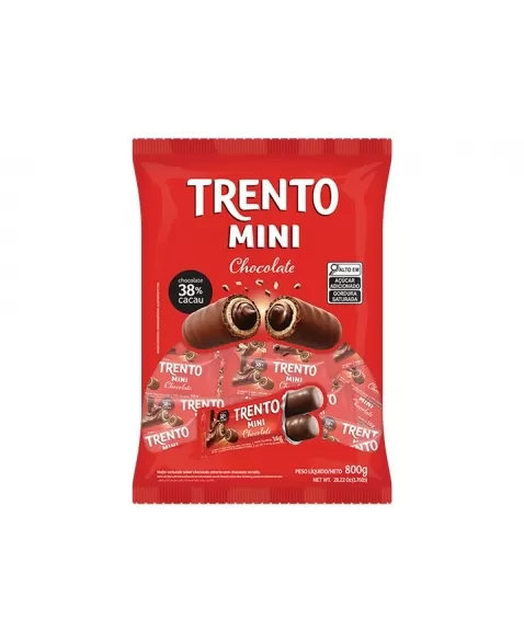 Chocolate Trento Mini Chocolate ao leite 6Pcx800G