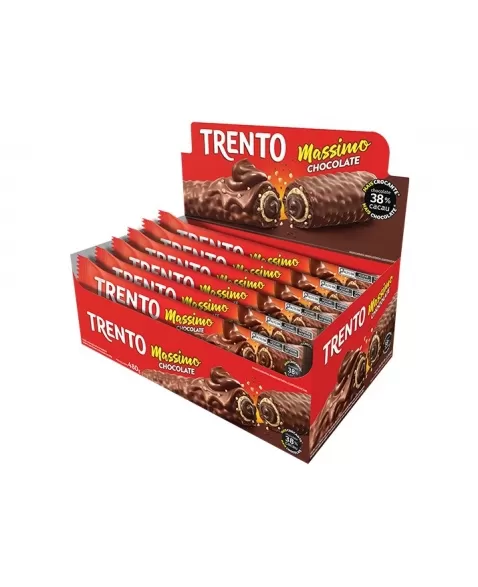 Chocolate Trento Massimo Chocolate ao leite 8Dpx16Unx30G