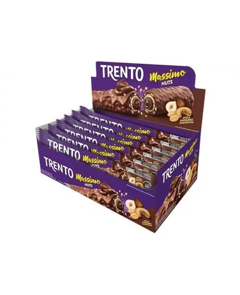 Chocolate Trento Massimo Nuts Ao Leite 8Dpx16Unx30G