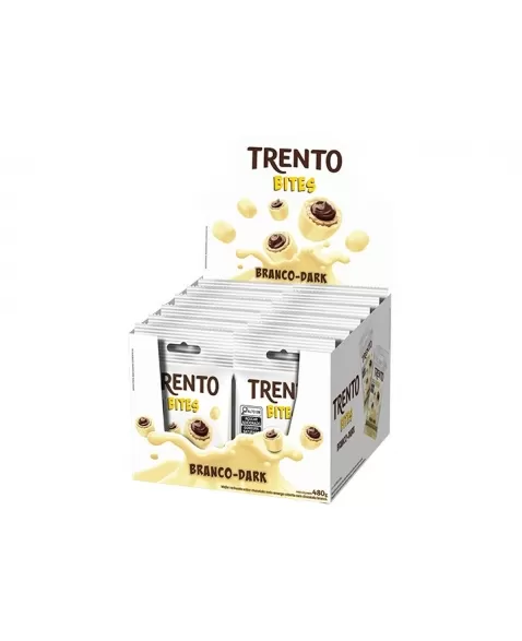 Chocolate Trento Bites Branco-Dark 8Dpx12Unx40G