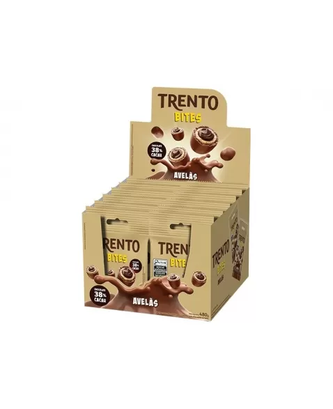 Chocolate Trento Bites Avelãs Ao Leite 8Dpx12Unx40G