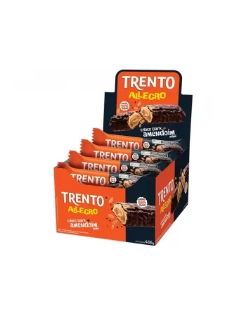 Chocolate Trento Allegro Chocolate ao leite Dark C/ Amendoim 8Dpx16Unx35G