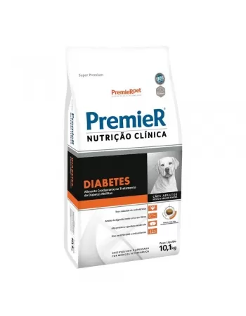 Ração Premier Nutrição Clínica Diabete Cães Adultos Porte Médio Frango 10,1kg