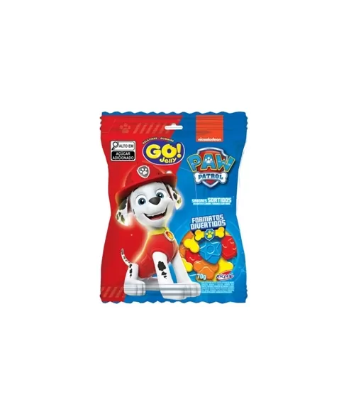 BALA RCL GO JELLY PATRULHA CANINA SORTIDA 12X70G