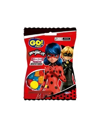 Bala Riclan Gelatina Go Jelly Ladybug Sortido 12X70G