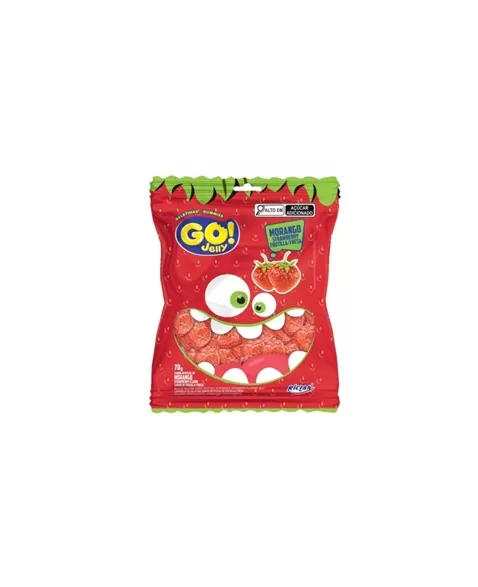 BALA RCL GO JELLY MORANGO 12X70G