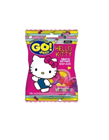 BALA RCL GO JELLY HELLO KITTY SABORES SORTIDOS 12X70G