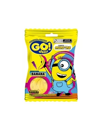 Bala Riclan Go Jelly Minions Banana 12X70G