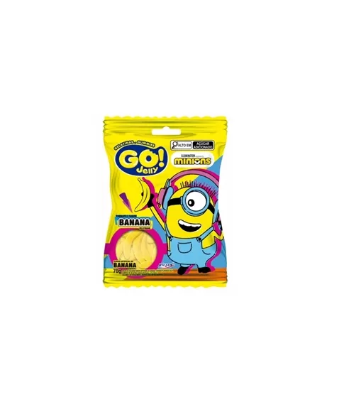 Bala Riclan Go Jelly Minions Banana 12X70G