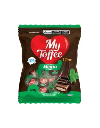 Bala Riclan My Toffee Chocolate Com Recheio Menta 14X500G